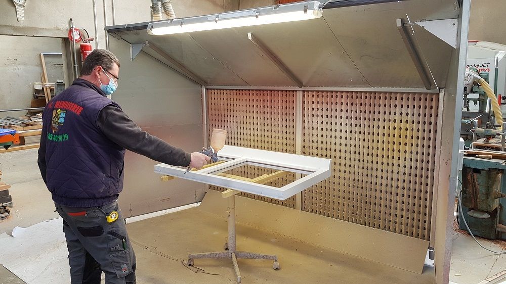 Double paint modul' : cabine de peintre ouverte 3m x 1,80m_1