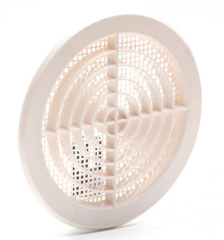 Grille d'aération en ABS naturel - Diamètre 18.2 cm - Usage intérieur et extérieur_1