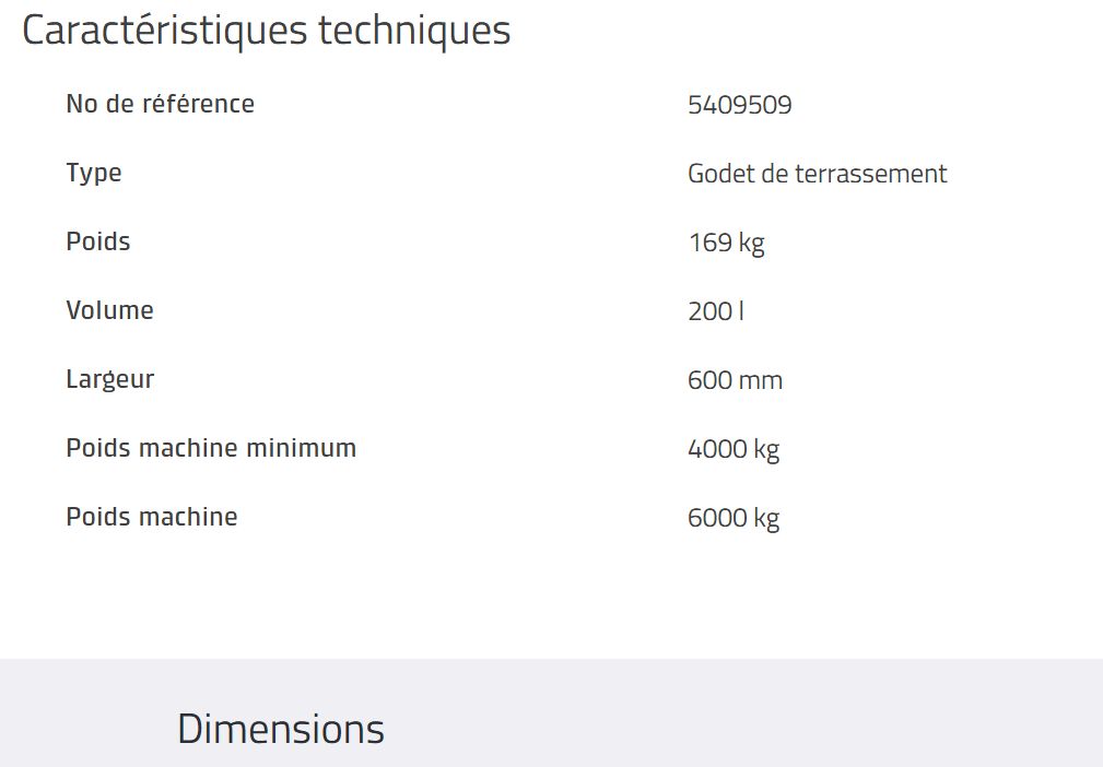Godet d'excavation S40 - Rototilt - 200L - Terrassement rapide et efficace_1