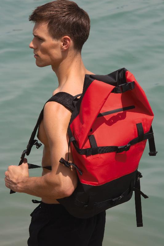 Sac à dos imperméable - Sangles de compression - Fermeture roll-top - Réf: KI0187_1
