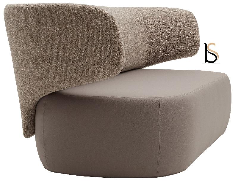 Canapé d'accueil 2 places Basel - Softline - Feld Bleu Fonce 582_1