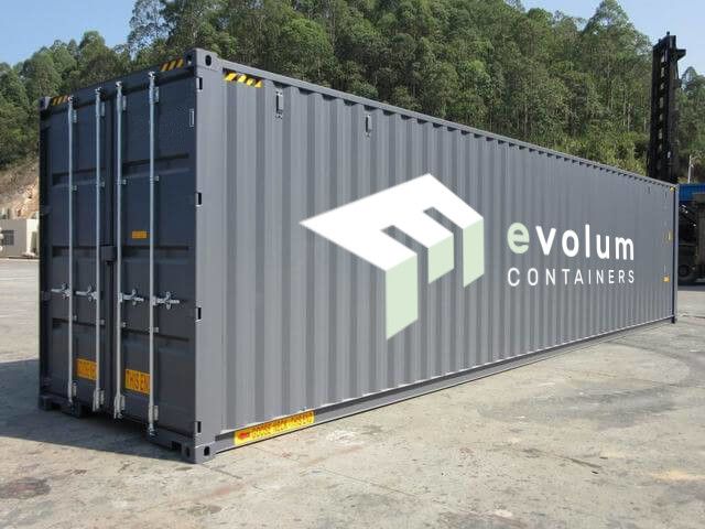 Container maritime 40 pieds Dry High Cube - grande hauteur - acier Corten - transport et stockage sécurisés_0
