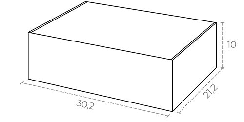 Boîte cadeau d'expédition personnalisée FEFCO 427 - Smartpack - 30,2×21,2×10 cm - micro-cannelure 1,6 mm_1