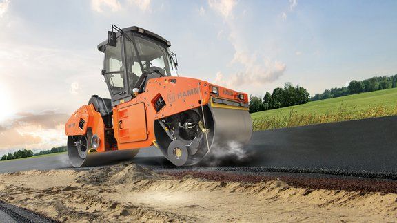 Hd 110k rouleau compresseur tandem - hamm - poids 9230 kg_1