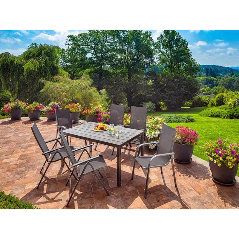 Fauteuil de jardin alegria aluminium – MTF – dossier réglable 5 positions – 2nab3113_1