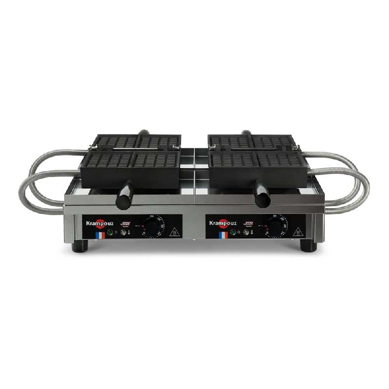 Gaufrier éléctrique double, ouverture 180 degrés - 4x6 Fruits | Krampouz - WECAJB_1