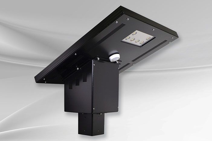 Lampadaire solaire LX50 - module solaire 66W - batterie 40Ah - DEL Philips Lumileds - Vision Solaire inc_1