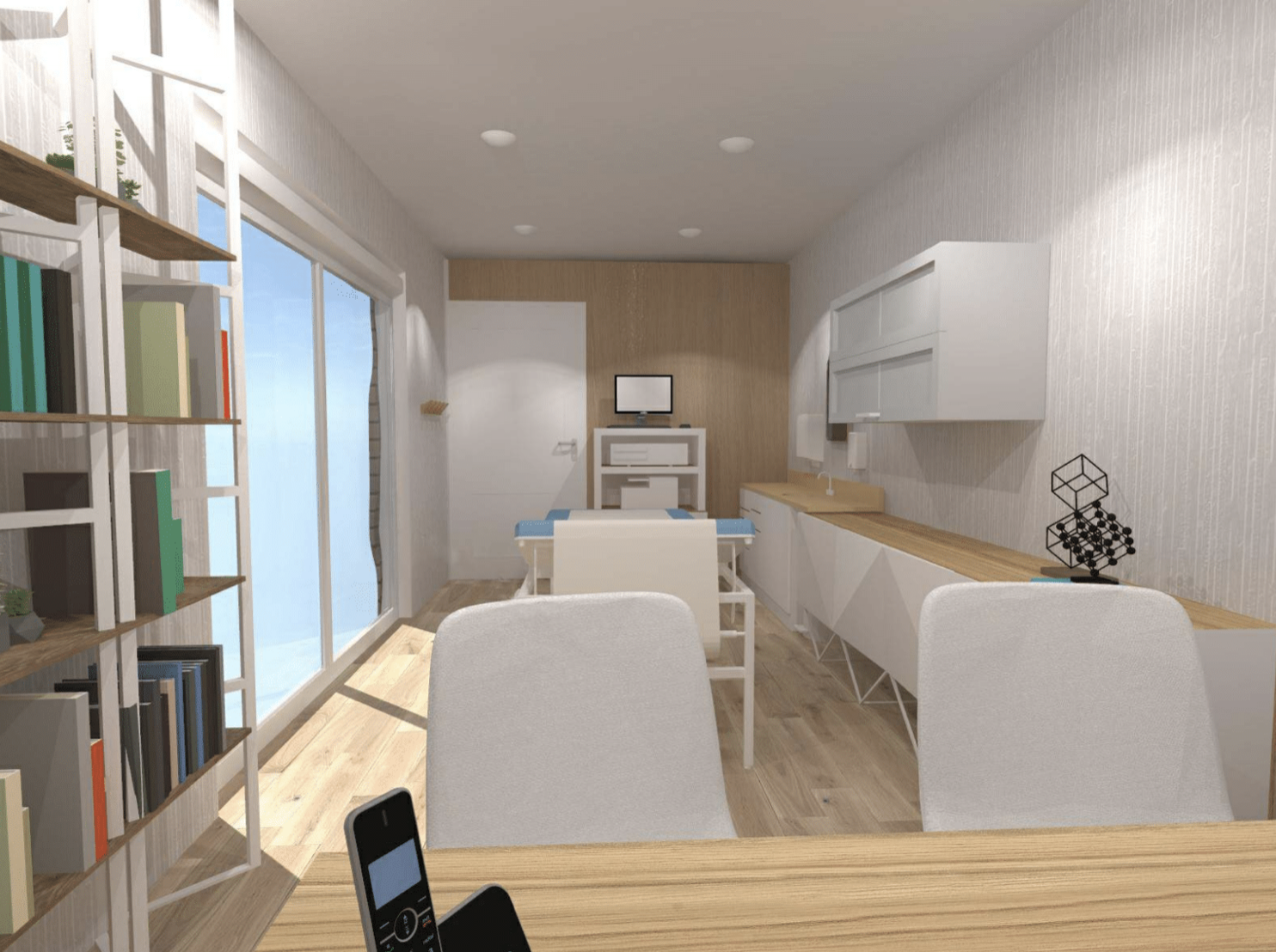 Studio Medibox Maxi - 28 m2 - Salle d'attente, salle d'eau et salle de consultation - Livraison en 2 heures_2