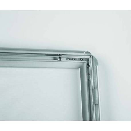 8062 ECO - Cadre porte-affiche à clapets LED Afix Diffusion - Format A4 - Aluminium anodisé, éclairage LED_1