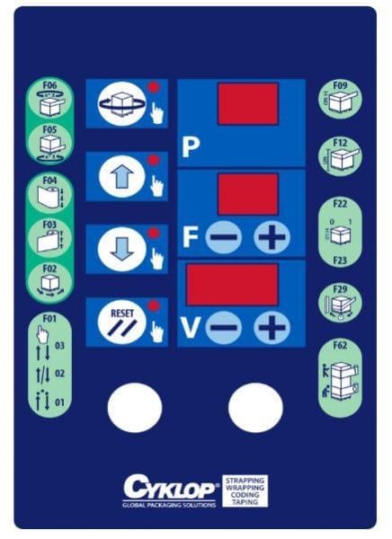 Cst 110 - banderoleuse à plateau tournant - cyklop belgium n.V. - vitesse de banderolage 12 tr/min_1
