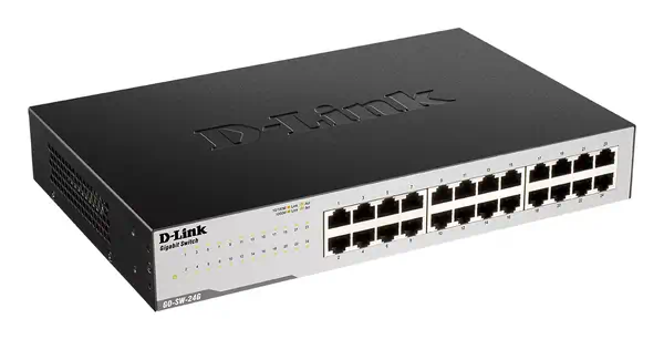 D-Link GO-SW-24G Non-géré L2 Gigabit Ethernet (10/100/1000) 1U Noir_1