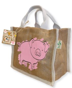 Sac réutilisable en fibre de jute naturel - sans lamination - avec poignées en coton biologique_1