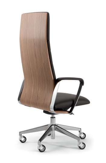 Siège de direction - Directa - ergonomique avec dossier personnalisable et base en aluminium brillant_1