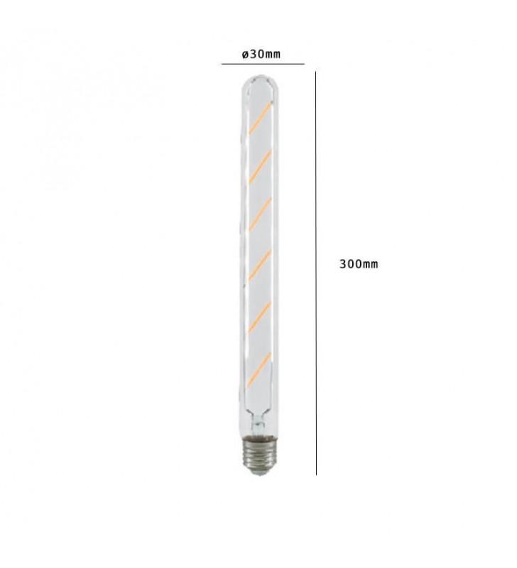 Ampoule LED type bâton 6W E27 T30L - réf B4556 - 2700K - 600 lumens - IP20_1