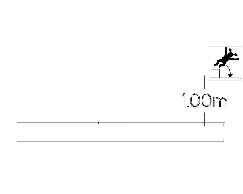 Long trampoline réf-8066468 - Hags - 4500 mm de longueur, 1500 mm de largeur, hauteur de chute 1000 mm_1