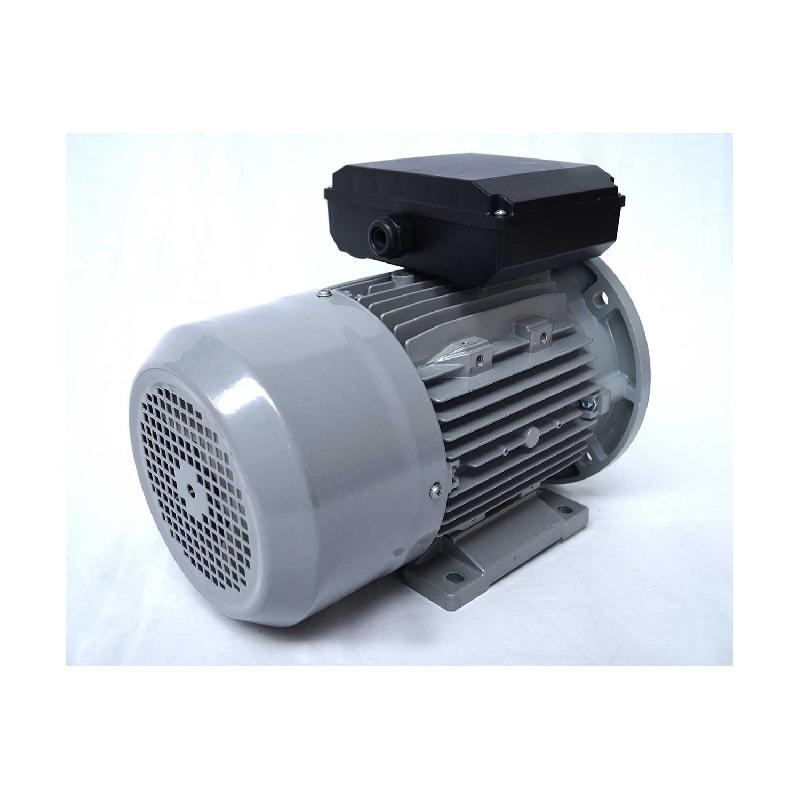 Moteur électrique monophasé 220V 2.2kW - 1500tr/min - Bride B35 - Trous lisses à pattes - ALMO CML100A4B35_1