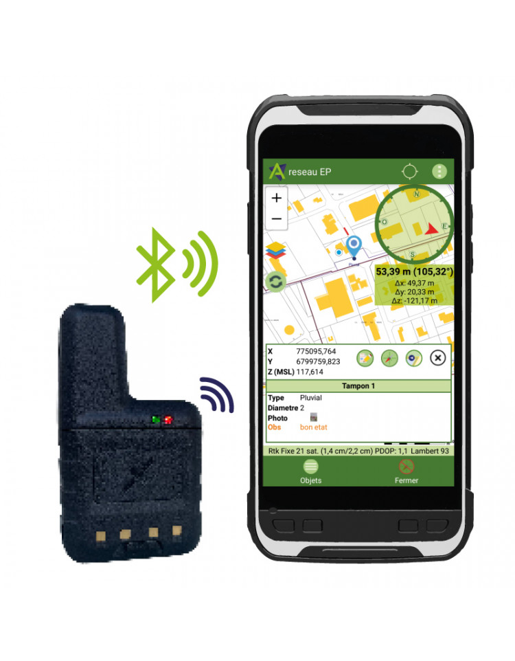 Récepteur GNSS RTK i-Compact - ultra-compact, économique et polyvalent pour applications de cartographie SIG_1