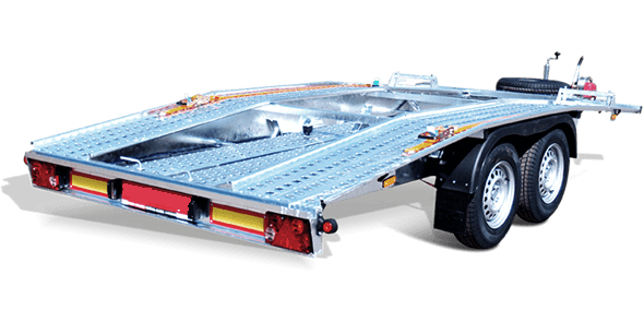 Remorque porte voiture-plateau - 4,50 X 2,00 M - 2700 KG - TA-NO SWISS 45.27_1