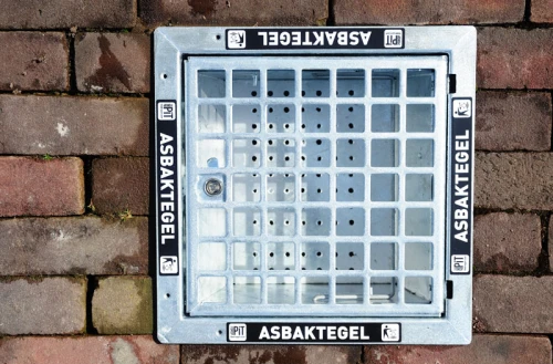 Cendrier Droppit basic - acier galvanisé, résistant à la corrosion, avec grille pour petits déchets_1