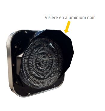 Feu R1 plat clignotant orange D200mm - 16043X - Fabrication française - Leds haute intensité_1