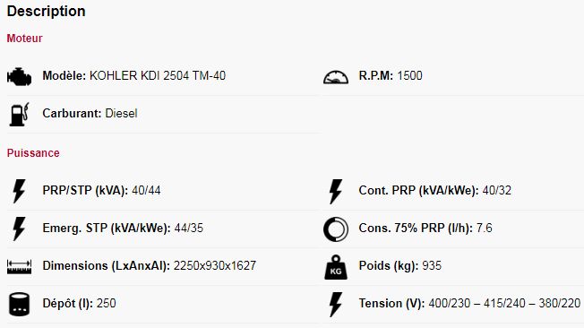 Gen44KC-IN groupes électrogènes industriel - Genesal Energy - Statique insonorisé - 40/44 kVA - 50 Hz - Trois phases_1