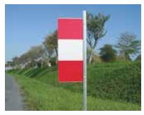 Piquet de chantier K5b - simple face ou double face - 1m de hauteur - par 10_1