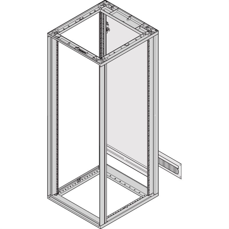 SCHROFF Chemins de câbles pour Novastar et Eurorack, RAL 7021, vissé, 4 U_1