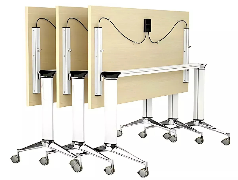 Table polyvalente rabattable sur roulettes So Leon_1