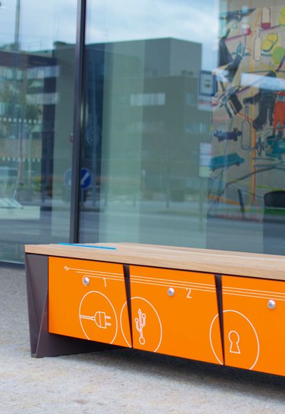 Ebq110-02 - Banc connecté MMCité 1 a.S. - 6 caissons verrouillables - Hauteur 440 mm_1