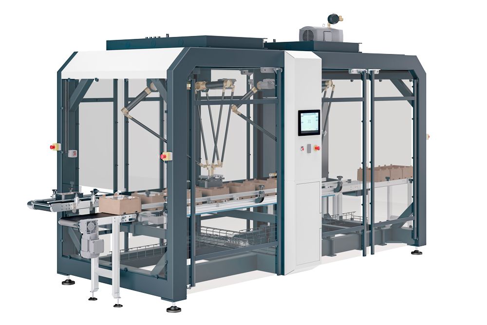 Encaisseuse multi formats Top Load - Robots Pick and Place - 40 caisses/minute - Pupitre IHM 12''_1