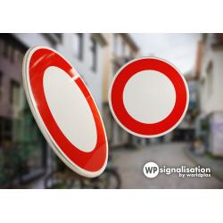 Panneau d'interdiction B0 - circulation interdite à tout véhicule dans les deux sens - ultra-résistant et recyclable_1