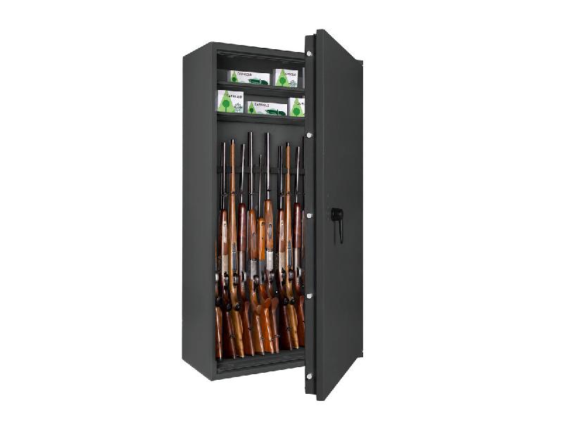 Armoire à armes FORMAT CAPRIOLO IV Classe 0 - Armoire à fusils (EN 1143-1) - Serrure biométrique empreinte digitale / Graphite RAL 7024_1
