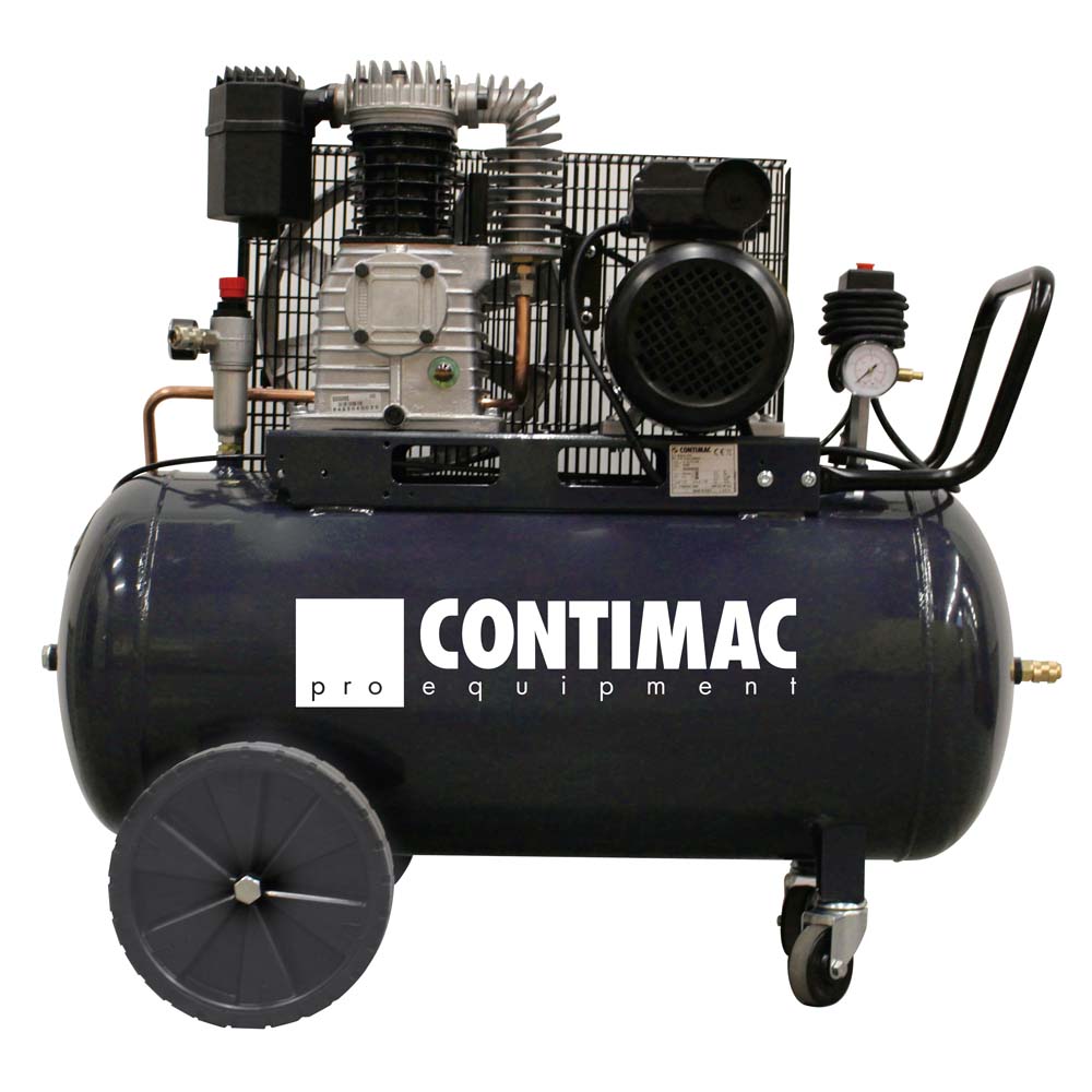Compresseur alternatif lubrifié à l'huile - Contimac CM455/10/100W - 100L, 10 bar, moteur 3 HP - Fabrication CE_1