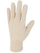 Gant de manutention en coton tissé simple épaisseur - Poignet tricot - P754f_1