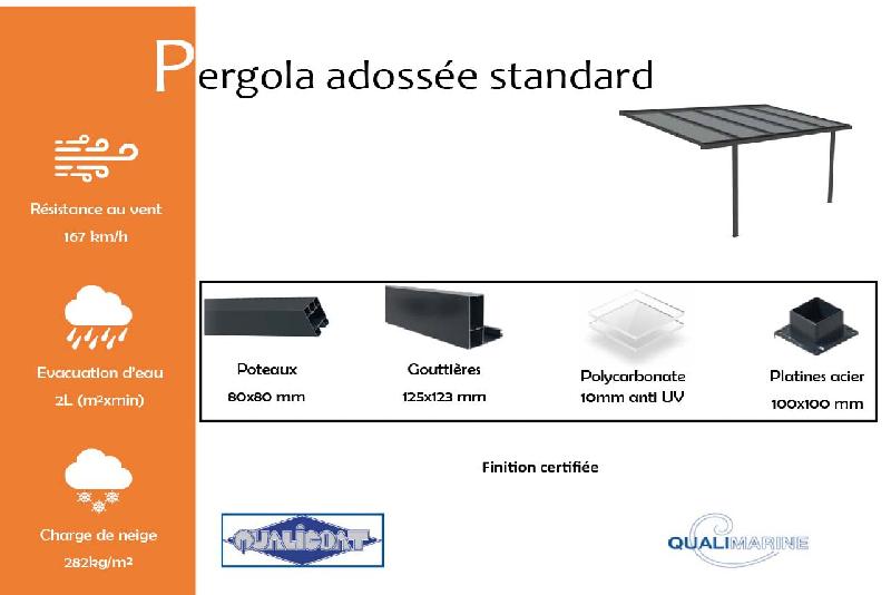 Pergola adossée standard - 2000 / 4000_1