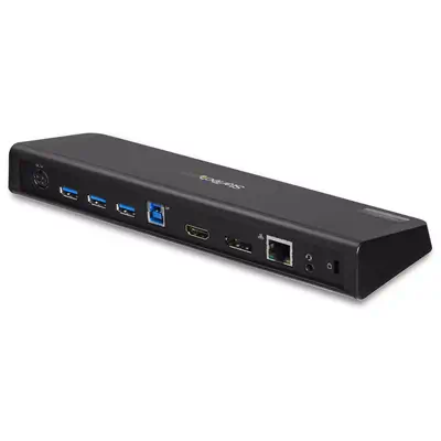 Station d'Accueil USB 3.0 Double àÉcran avec HDMI et DisplayPort 4K - USB 3.0 vers 4x USB-A, Ethernet_1