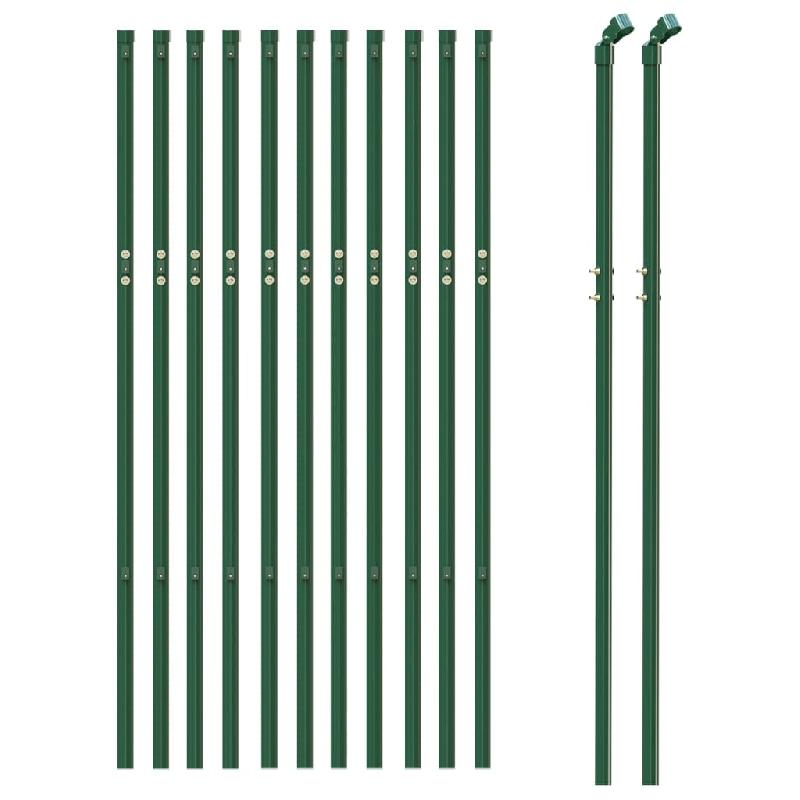 Vidaxl clôture en mailles de chaîne vert 1,1x25 m 153914_1