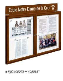 Vitrine d'extérieur élégante et peu encombrante - Épaisseur 30mm - TRADITION - Affichage de 2 à 18 A4_1