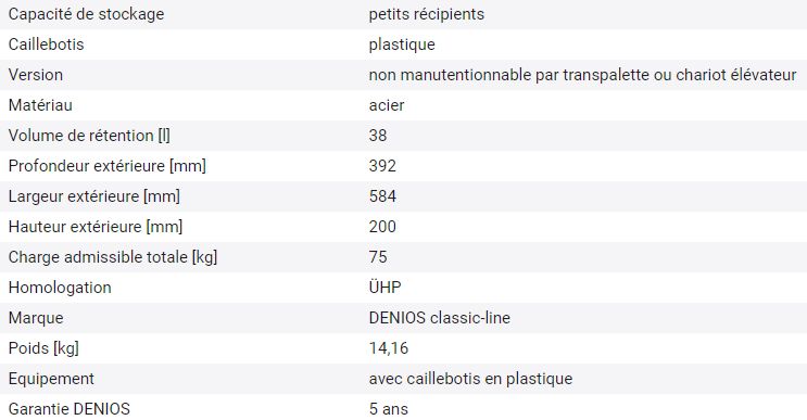 250689w - Bac de rétention en acier peint pour bidons Classic-Line - construction soudée, empilable, anti-corrosion_1