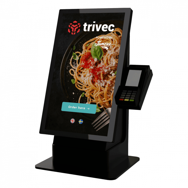 Borne de commande interactive pour restaurant en libre-service - TRIVEC_1