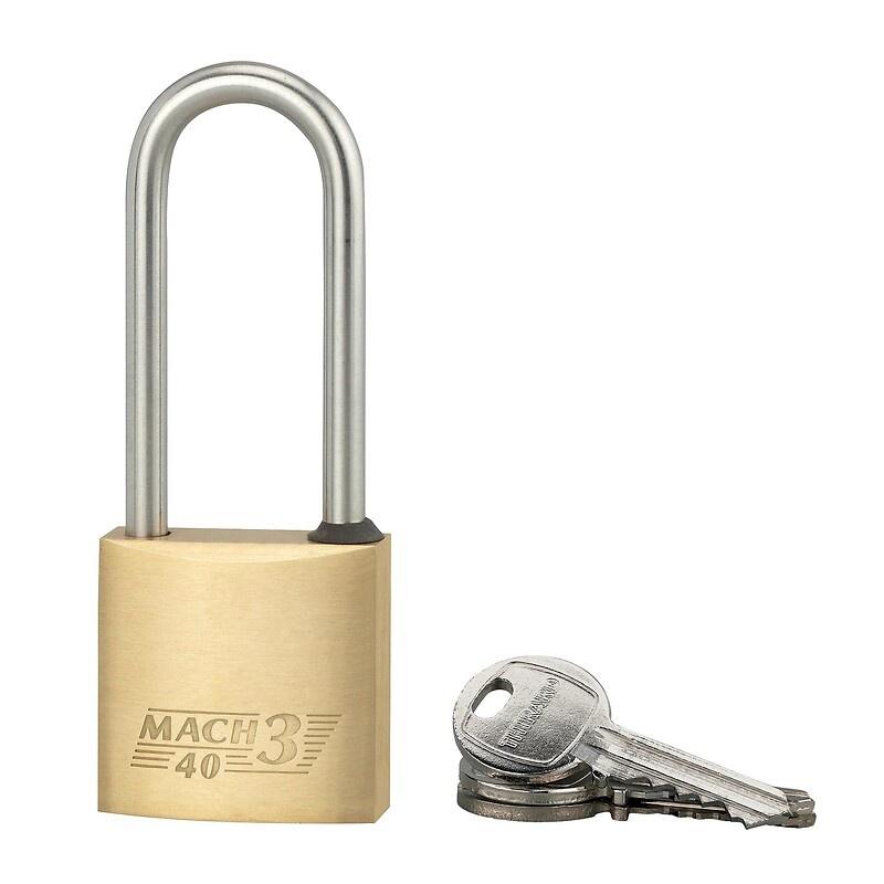 Godrej Sherlock Lot de 2 cadenas en laiton massif, résistant à la rouille et à la scie à métaux avec mécanisme de verrouillage automatique pour