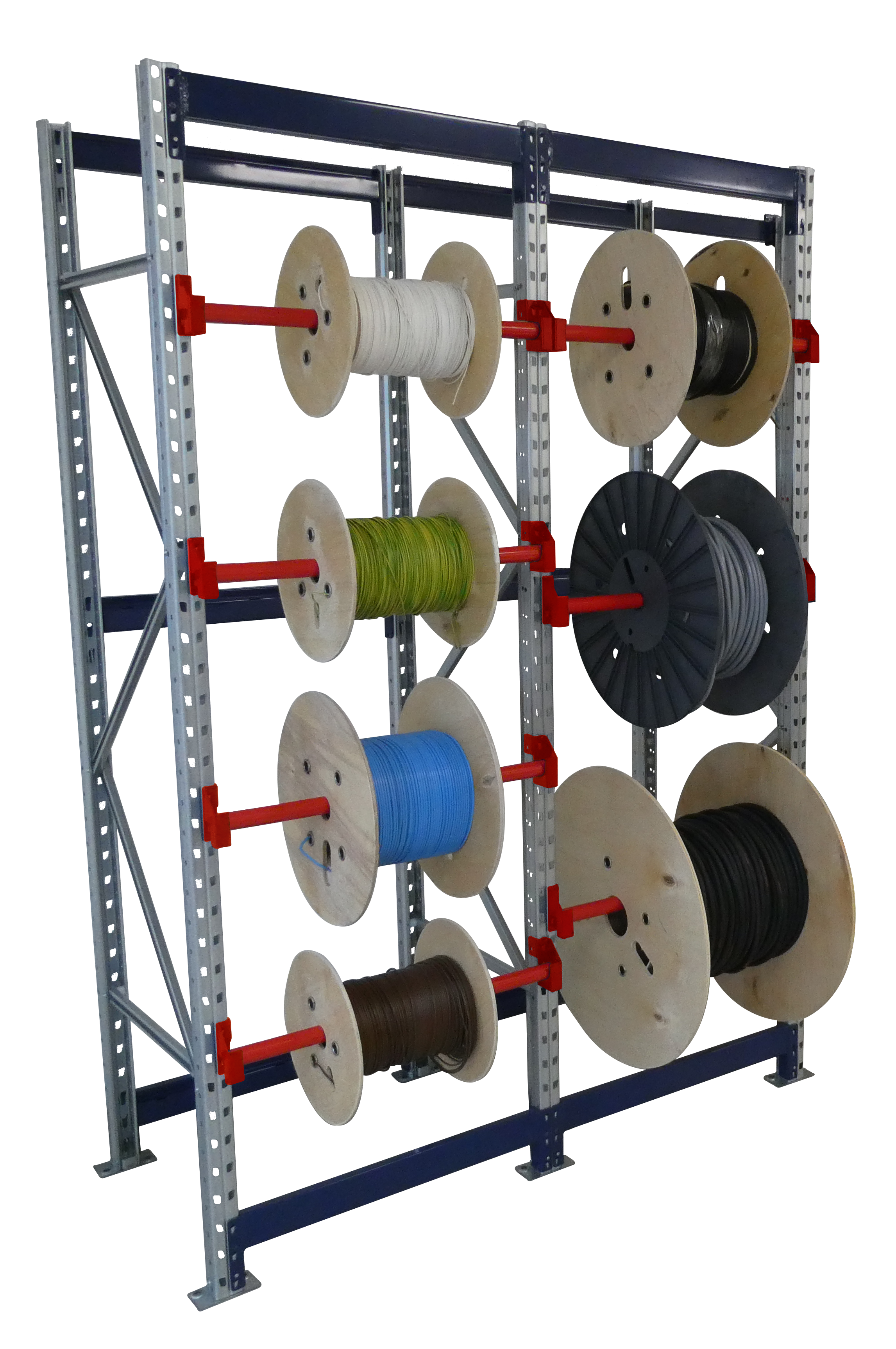 Distributeur de couronne et bobine - CABLERACK® LEGER - stockage dynamique de petits tourets, modularité et sécurité_1