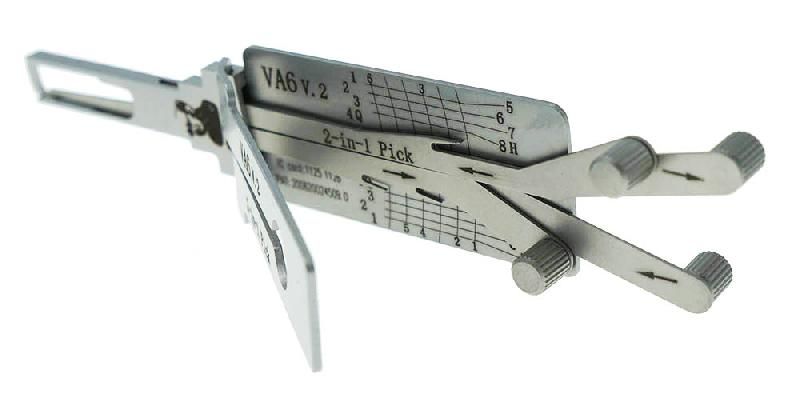 Lishi VA6 - Crocheteur et décodeur 2-en-1 pour serrures automobiles - Référence LISHI-VA6_1