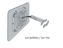 Miroir réglementaire d'agglomération - cadre noir et blanc - visibilité carrefours dangereux - VIALUX_1