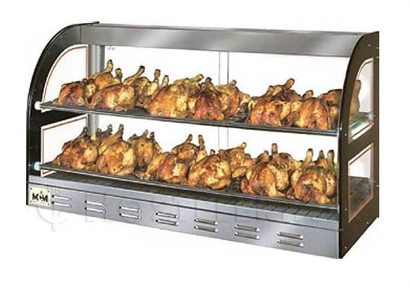 Vitrine chaude pour poulets avec tiroir à découper EX-SMC MCM_1