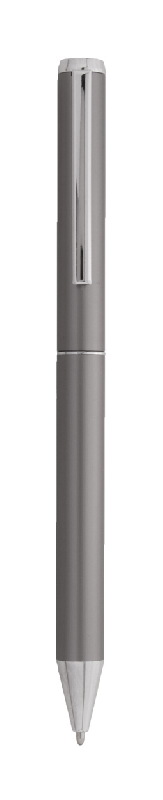 Parure stylos - aluminium recyclé - roller et stylo à bille - étui boîte cadeau noir - encre bleue_1