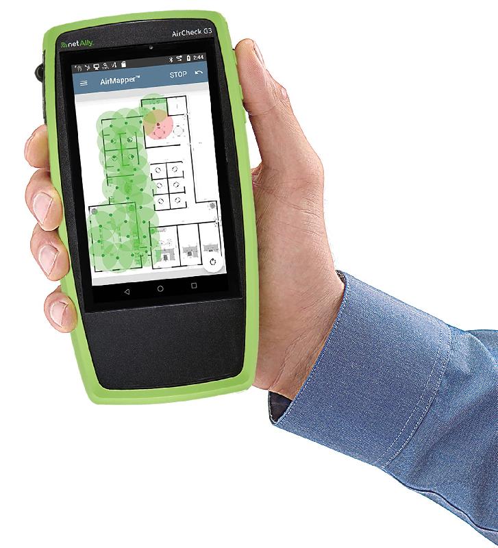 Analyseur de réseaux sans fil WiFi 6 et Bluetooth/BLE - AirCheck G3 PRO - 3 bandes 2.4/5/6 GHz - NetAlly_1