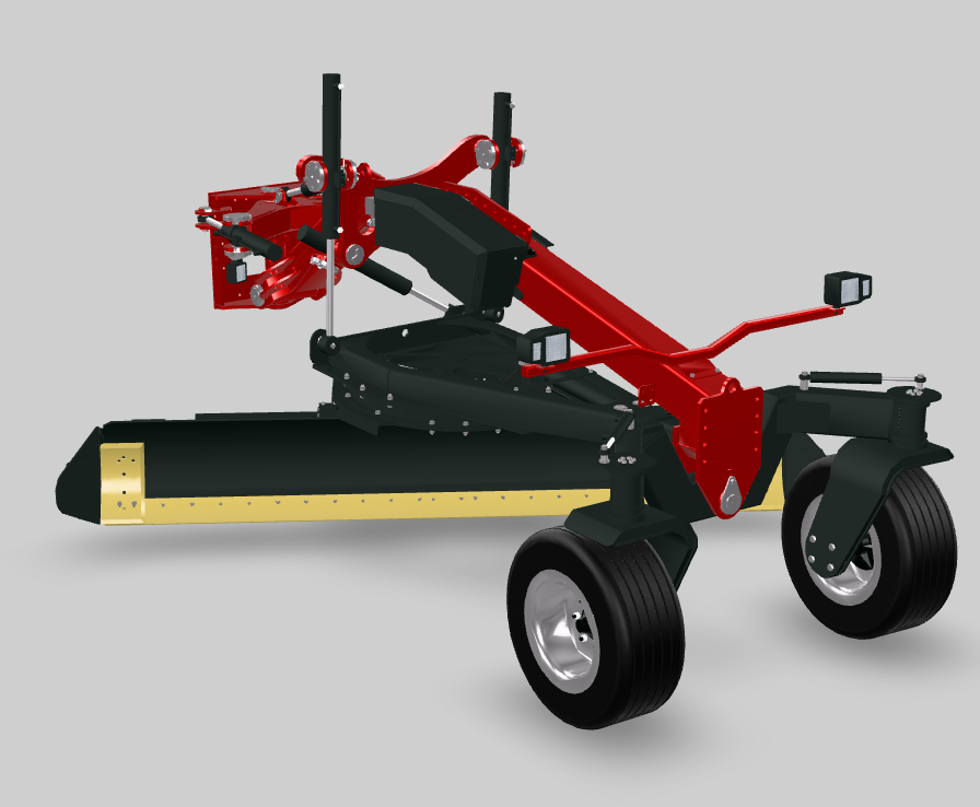 Niveleuse à montage frontal pour les tracteurs et chargeuses sur pneus - PTH PRODUCTS_1