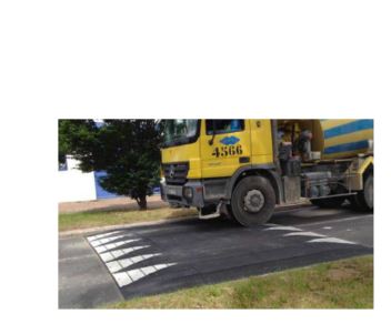 Plateau ralentisseur en caoutchouc vulcanisé - 65mm - 30km/h - résistant et antidérapant_1