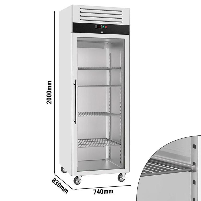 Armoire réfrigérée  positive Inox vitrée - GN 2/1 - 700 L | GGM_1
